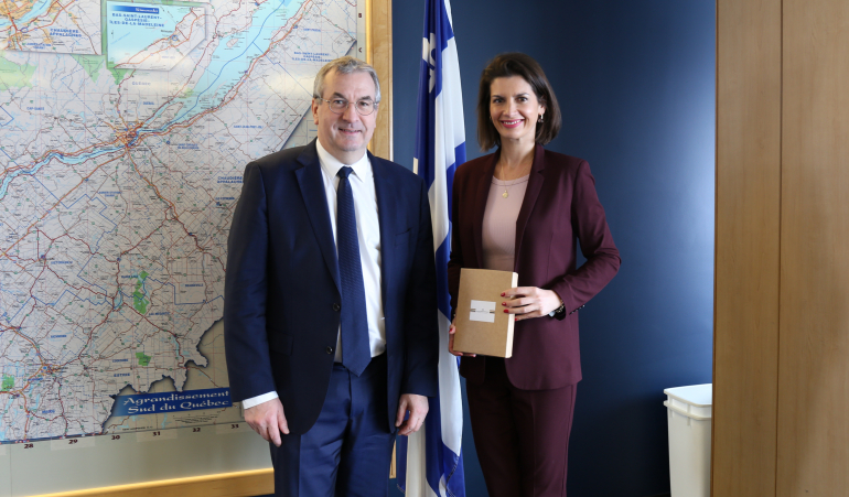 Rencontre avec Mme Geneviève Guilbeault, Vice-première ministre du Québec /© Délégation générale Wallonie-Bruxelles au Québec