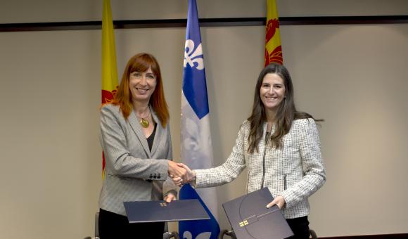 Mmes Pascale Delcomminette et Marie-Josée Audet. Crédit : MRIF