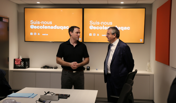 Rencontre et visite de l'école NAD / © Délégation générale Wallonie-Bruxelles au Québec