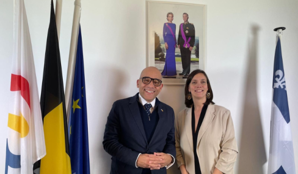 Ministre Degryse et Ministre Skeete 